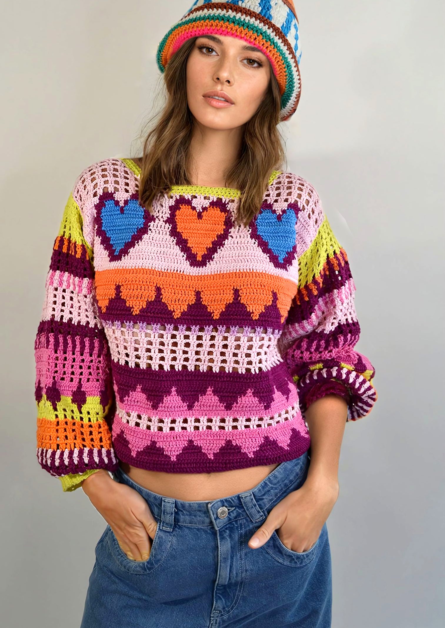 Trio of Love sweater