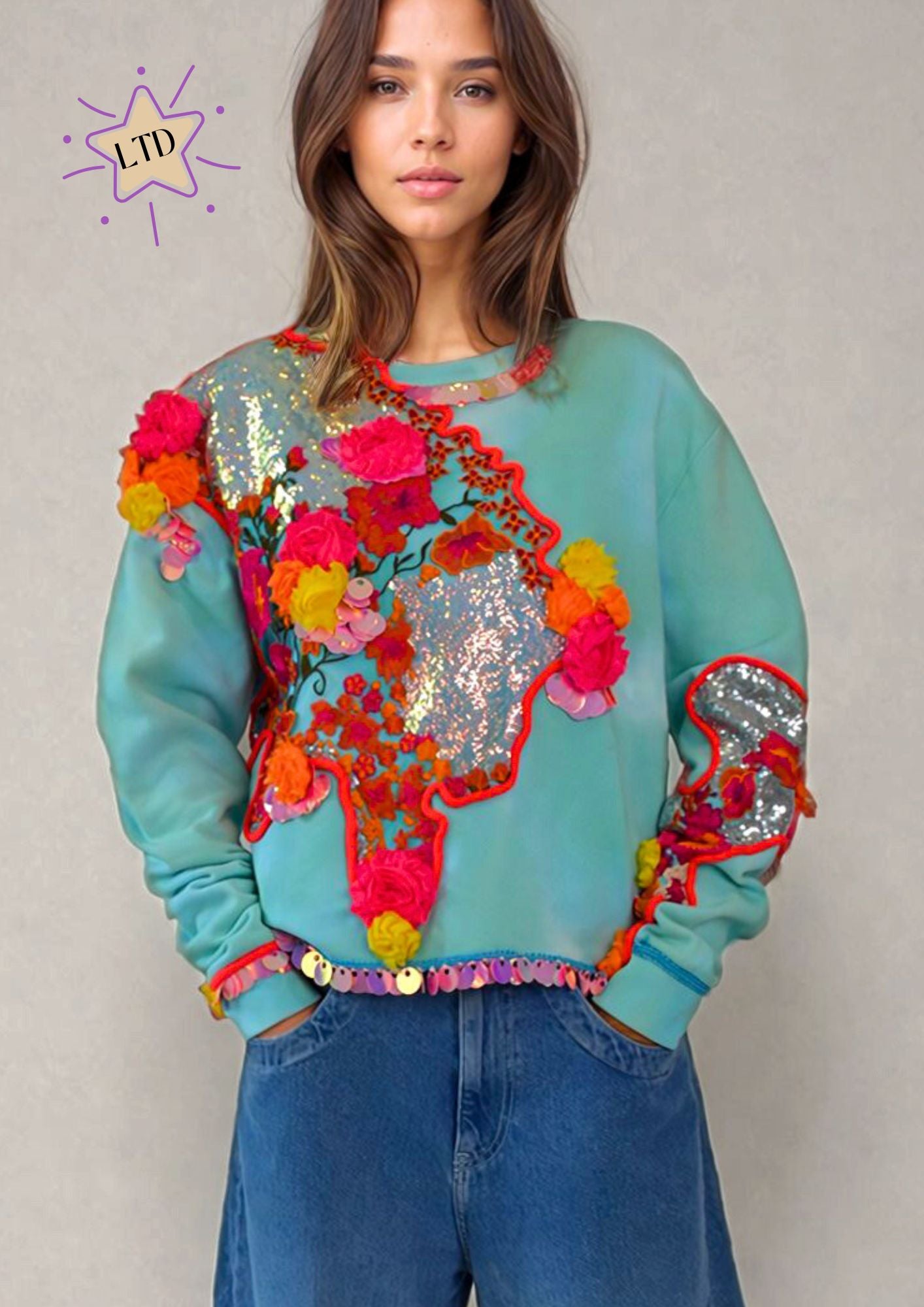 Poppy sweater "Nizhoni lab"